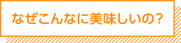 なぜこんなに美味しいの？